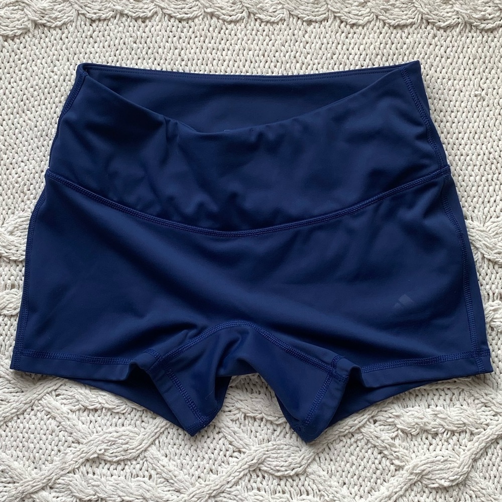 Adidas Women's Deep Blue Athletic Shorts Size Small